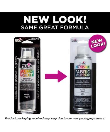 Tulip ColorShot Instant Fabric Spray Color 3oz - Black - Buy Online on GoSupps.com