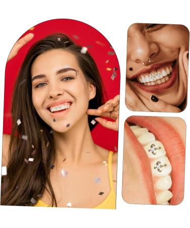 PACKOVE Tooth Gems Kit 15 Pcs Retro Retro Decor Cosplay Grill Teeth Grills Crystal Stone European and American - Buy Online on GoSupps.com