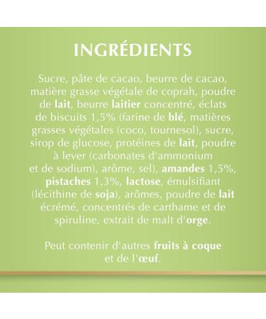 Lindt - D lice Pistachio Eclats D'Almonds CREATION Tablet - Dark Chocolate 150 g - Buy Online on GoSupps.com
