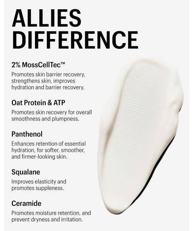 Allies of Skin Molecular Barrier Repair Cream Balm | Deeply Hydrating Face Moisturizer with Ceramides & Squalane | Daily Treatment to Soothe Irritated Skin | For Post-Procedure and Dry Skin | 1 fl oz - Buy Online on GoSupps.com