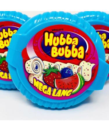 Hubba Bubba Mega Long Bubble Gum Tape (56g) - Triple Mix Flavour - Chew Fun for Hours | Long-Lasting Delicious & Fun Bubblegum Treats! Sold by Swiss+ Triple Mix (Strawberry Watermelon Berry) 1 count (Pack of 1) - Buy Online on GoSupps.com