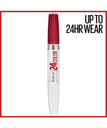 Maybelline Super Stay 24 Liquid Lipstick - All Day Cherry Red | Long-Lasting & Highly Pigmented Formula with Moisturizing Balm - Buy Online on GoSupps.com