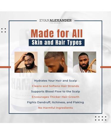 Evan Alexander Grooming MY Shampoo - Hair Growth & Scalp Nourishment with Peppermint & Tea Tree Oil - Vegan & Organic - 8 oz - Buy Online on GoSupps.com