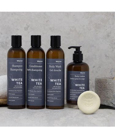 Westin White Tea Aloe Bath & Body Set - 8 oz. Shampoo, Conditioner, Body Wash, Lotion & 5 Soap Bars - White Tea Scent - Buy Online on GoSupps.com