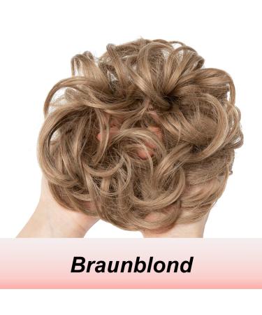 JJStar Large Bun Hair Tool with Rubber Band - Perfect for Messy Buns & Ponytails - Hair Extensions for Women & Girls (Brown/Blonde Mix) - Buy Online on GoSupps.com