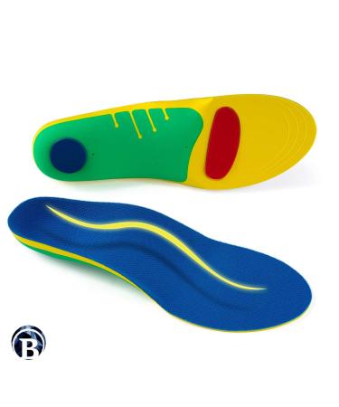 Better Feet Premium Orthotic Insoles Arch Support & Shock Absorption Shoe Insert for Men & Women Comfort & Relief for Heel Spurs Flat Feet Plantar Fasciitis (Large: Men 7.5-10.5/Women 8.5-11.5)