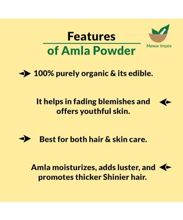 Organic Amla Powder for Skin & Hair (900g) | 100% Natural Indian Gooseberry | Hydrates & Nourishes | No Chemicals - Buy Online on GoSupps.com