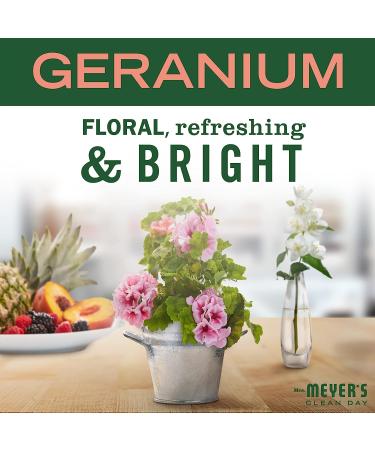 Mrs. Meyer's Geranium Hand Soap Refill - 33 fl. oz, Biodegradable Formula with Essential Oils - Buy Online on GoSupps.com