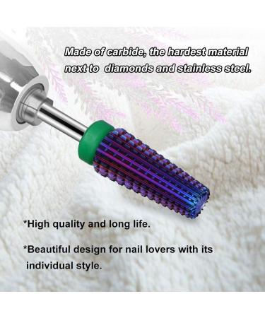 Lurrose 1pc nail polisher nail drill tool Nail Grinding Head acrylic nail drill bits nail implements Electric Nail Drill Head nail painting tools steel nail drill bit earphone alloy purple - Buy Online on GoSupps.com