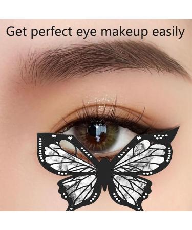 Butterfly Eyeliner Stencil Reusable and Flexible Eyeliner Stamp Butterfly Eyeliner Stamp Eyeliner Applicators Shaper Tool Butterfly Makeup Stencil (2 pcs) - Buy Online on GoSupps.com
