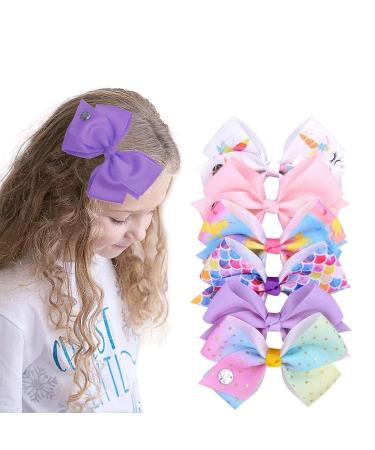 12 Pieces Rainbow Hair Loops & Hairpin Set for Girls | Colorful Hair Accessories - Buy Online on GoSupps.com