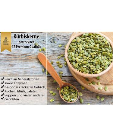 Peeled Green Pumpkin Seeds 5kg | Natural & Untreated | Premium Quality Vegan Snack | Low-Calorie & Rich in Arginine | Fresh Unsalted Pumpkin Seed Oil - Buy Online on GoSupps.com