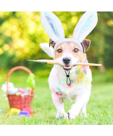 Whaline Easter Bunny Dog Costume Set - 4Pcs Adjustable Rabbit Ears Headband and Tails - Pet Easter Party Accessories for Cat, Puppy - Blue Pink Rabbit Ears Head-Wear Photo Prop - Buy Online on GoSupps.com