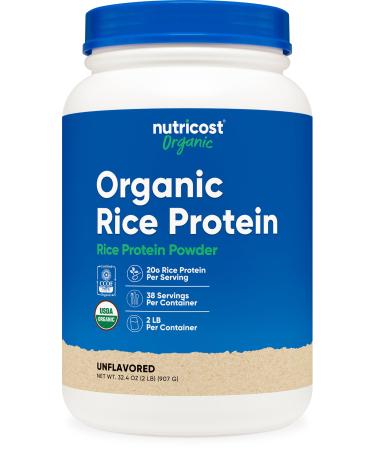 Nutricost Organic Rice Protein Powder (2 LB) - Gluten-Free Non-GMO (from Brown Rice)