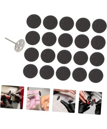 FRCOLOR 1 Set Nail Polishing Sheets Manicure Replaceable Sandpaper Discs Power Tool Sandpaper Disk Wisking Tool Electric Nail Implements Grinding Sheet Stainless Steel Lava Stone - Buy Online on GoSupps.com