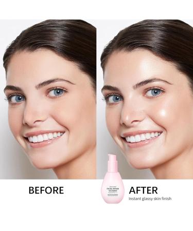 Niacinamide Brightening Serum with Hyaluronic Acid | Moisturizing Lightweight Facial Serum & Pre-Makeup Lotion (2.64oz) - Brighten & Hydrate Your Skin - Buy Online on GoSupps.com
