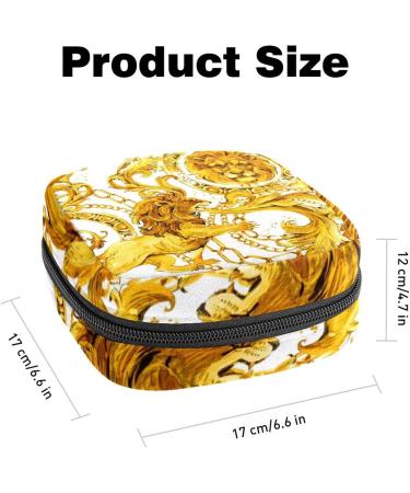 Period Pouch: Stylish Portable Tampon Storage Bag & Feminine Product Organizer - Multicolored Lion Design - Buy Online on GoSupps.com