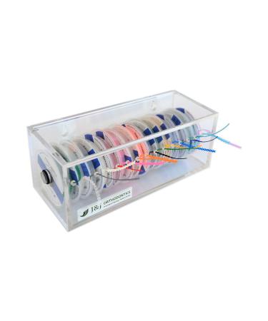 J&J Ortho Orthodontic Elastic Power Chain Dispenser Reel Box with Lid