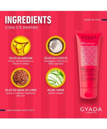  GYADA COSMETICS GYADA COSMETICS Curly Shaping Cream leave-in with disciplining and anti-frizz action with Aloe Vera linseed oil - Buy Online on GoSupps.com