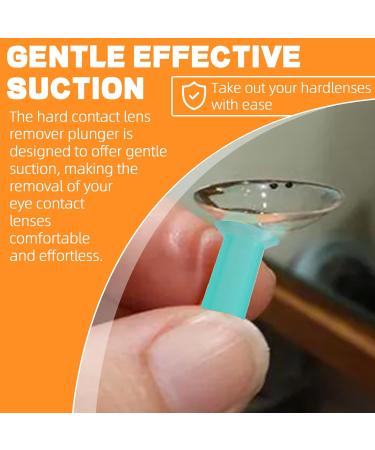 Hard Contact Lens Remover Tool for RGP Scleral Lenses - Suction Bell & Applicator - 12 Blue Pieces for Easy Insertion & Removal - Buy Online on GoSupps.com