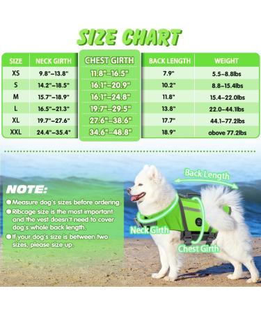 Emust Waterproof Dog Life Jacket - Medium Dog Vest for Rafting Surfing & Canoeing with Rescue Handle & D-Ring Leash Attachment - Buy Online on GoSupps.com