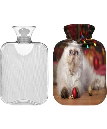 Cute Persian Kitten Hot Water Bottle | 2L Fleece Cover for Hot & Cold Compresses | International Shipping Available - Buy Online on GoSupps.com