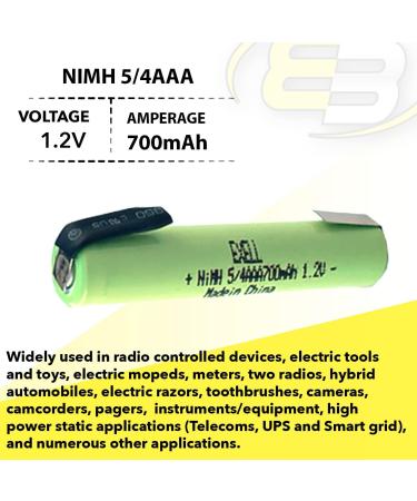 5pc Exell 5/4AAA 1.2V 700mAh NiMH Rechargeable Batteries for Telecoms UPS RC Devices & Tools - International Shipping Available - Buy Online on GoSupps.com