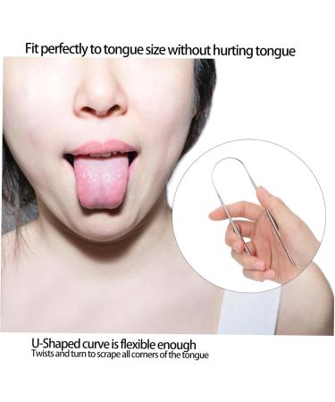 Buy Tongue Scraper Set - Stainless Steel Cleaner for Fresh Breath | U-Shaped Oral Device with Comfortable Handle - International Shipping Available - Buy Online on GoSupps.com