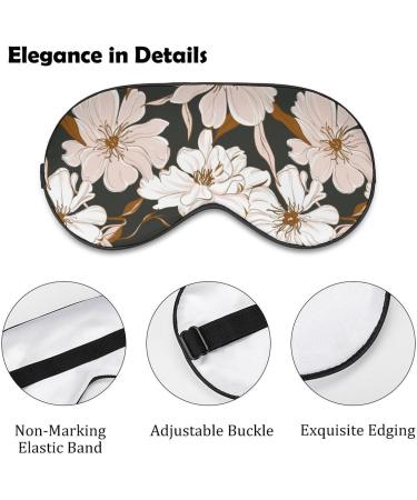 LynaRei Sleeping Mask Classic Garden Flower Sleep Eye Mask Blindfold with Adjustable Strap Oriental Peony Soft Eye Cover for Blocking Out Lights Style-1 - Buy Online on GoSupps.com