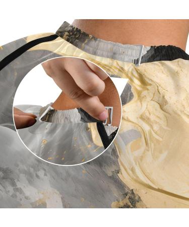 Waterproof Barber Cape - Stylish White & Black Marble & Cheetah Hair Cutting Bib for Men & Women | Premium Quality Haircut Apron - Buy Online on GoSupps.com