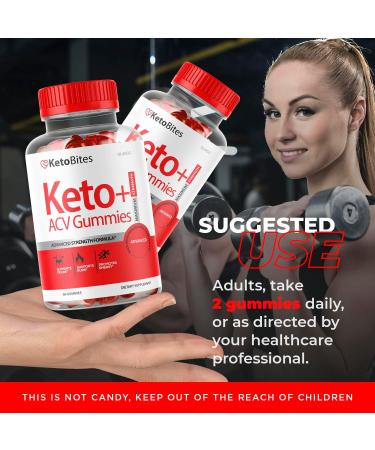 Keto Bites ACV Gummies - Advanced Weight Loss with K3 Spark Mineral - 60 Gummies for 30 Days - Buy Online on GoSupps.com