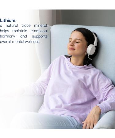 HARMONIFY Lithium Orotate 10mg with Magnesium Taurate & L-Tryptophan Non-GMO, Gluten-Free, Vegan Friendly Lithium Supplement for Wellness 60 Capsules - Buy Online on GoSupps.com