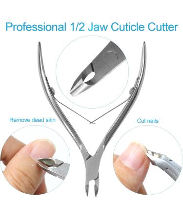 Sularpek 3-in-1 Cuticle Remover Tool Set - Professional Stainless Steel Nail Care Kit for Manicure and Pedicure - Buy Online on GoSupps.com