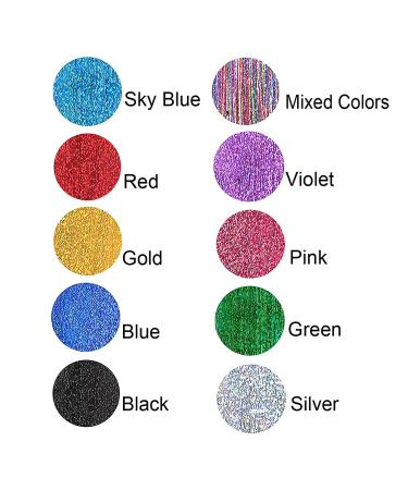 Glittery Hair Tinsel Kit - 10 Colors Hair Extensions with Tools for Party, Halloween, Christmas - Fairy Sparkling Hairpiece with Plier, Needle, Beads - Buy Online on GoSupps.com
