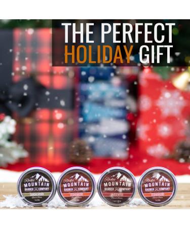 Beard Balm Variety Pack - 4 Natural Samples with Argan Shea Butter Coconut & Jojoba Oil - Vitamins & Minerals for Ultimate Beard Care - Buy Online on GoSupps.com