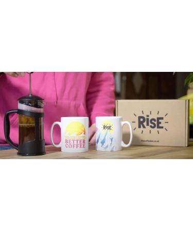 RISE Coffee Box | 2 x 250g of Ethically Sourced 100% Arabica - Whole Bean | Medium Roast Coffee Beans | Coffee Gift - Buy Online on GoSupps.com