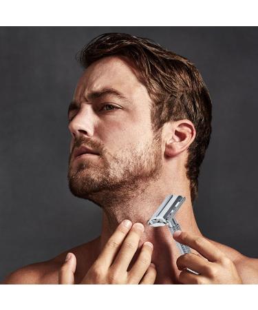 Buy Vintage RASUR Stainless Steel Safety Razor for Men | Dual Edge Facial Hair Care with Storage Box - Silver One Size - Buy Online on GoSupps.com