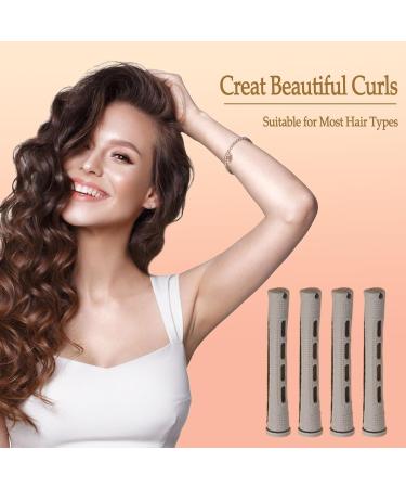 60 Pieces Hair Perm Pods - Plastic Cold Wave Rods & Curlers with Steel Pintail for Hairdressing (Grey 1.5 cm - Buy Online on GoSupps.com
