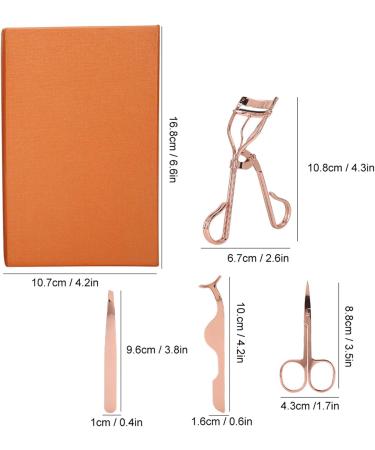 4 in 1 Eyelash Curler Kit - Curling Tweezers Scissors & Silicone Pads for Long-Lasting Eyelashes - International Shipping Available - Buy Online on GoSupps.com