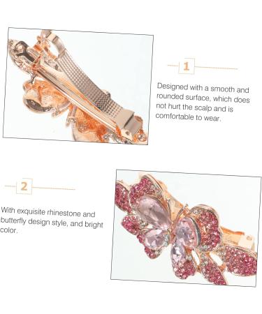 rhinestone hair clip boho hair barrettes ponytail holders barrettes gem hair barrettes spring clip barrettes automatic hair clips french hair barrettes bride vintage jewelry Metal 6.5x2.8x2cm As Shown - Buy Online on GoSupps.com