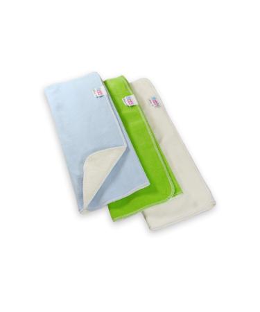 Petit lulu bamboo folding diaper 3 pieces |35 x 40 cm |BAMBOO & BIO-BUTURE PREFOLD |Fleet diapers |Reusable and washable |Made in EU (boy)