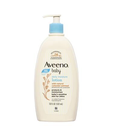 Aveeno Baby Daily Moisture Lotion Fragrance Free 18 fl oz (532 ml)