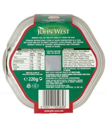 John West Lunch On The Go Tasty Ready to Eat Fish Tuna Salad - Pack of 6 x 220g - Buy Online on GoSupps.com
