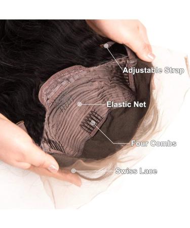 Buy 14-Inch Brown Lace Front Wig | Real Brazilian Water Wave Human Hair | Pre-Plucked 150% Density International Shipping - Buy Online on GoSupps.com