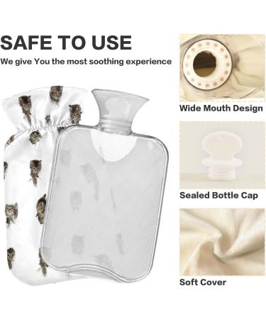 Buy 2L Hot Water Bottle with Cover - Cats in Holes Ideal Pain Relief & Winter Hand Feet Warmer International Shipping Available - Buy Online on GoSupps.com