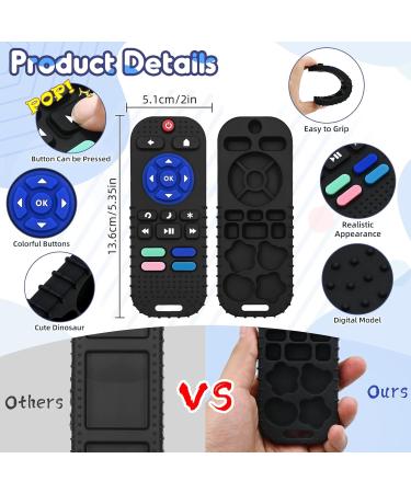 Personalized Silicone Bite Ring Baby Toys for 0-6 Months | Perfect Gift for Newborns Infants & Autistic Children Black - Buy Online on GoSupps.com