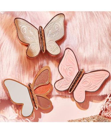 CEFONEY Butterfly Light Shadow Palette - 6-Color Waterproof Eyeshadow Set | Portable Makeup Essentials | Red Rose - Buy Online on GoSupps.com