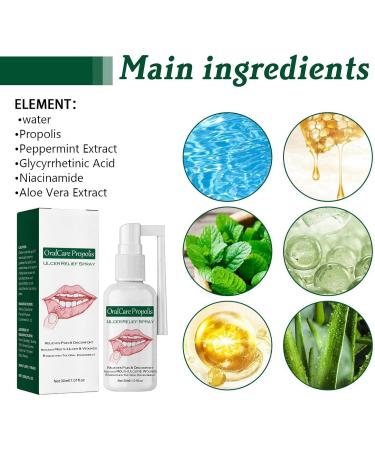 Mouth Ulcer Treatment Spray Mouth Ulcer Treatment for Adults Canker Sore Treatment Oral Care Spray Herbal Mouth Spray Canker Sores Relief Spray for Mouth Ulcer Bad Breath Treatment Mouth Freshener - Buy Online on GoSupps.com