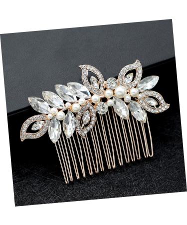 FRCOLOR Wedding Hair Accessory Goody Hair Pearl Hair Clip Headwear for Women Pearl Hair Accessories Rhinestone Headpiece Pearl Hair Pin Womens Hair Accessories Tiara Comb Bride Crystal - Buy Online on GoSupps.com