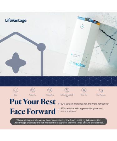 Buy LifeVantage TrueScience Perfecting Face Lotion 100ml - Radiance Boosting Hydrating Serum for Dry Skin with Nrf2 Actives - International Shipping Available - Buy Online on GoSupps.com